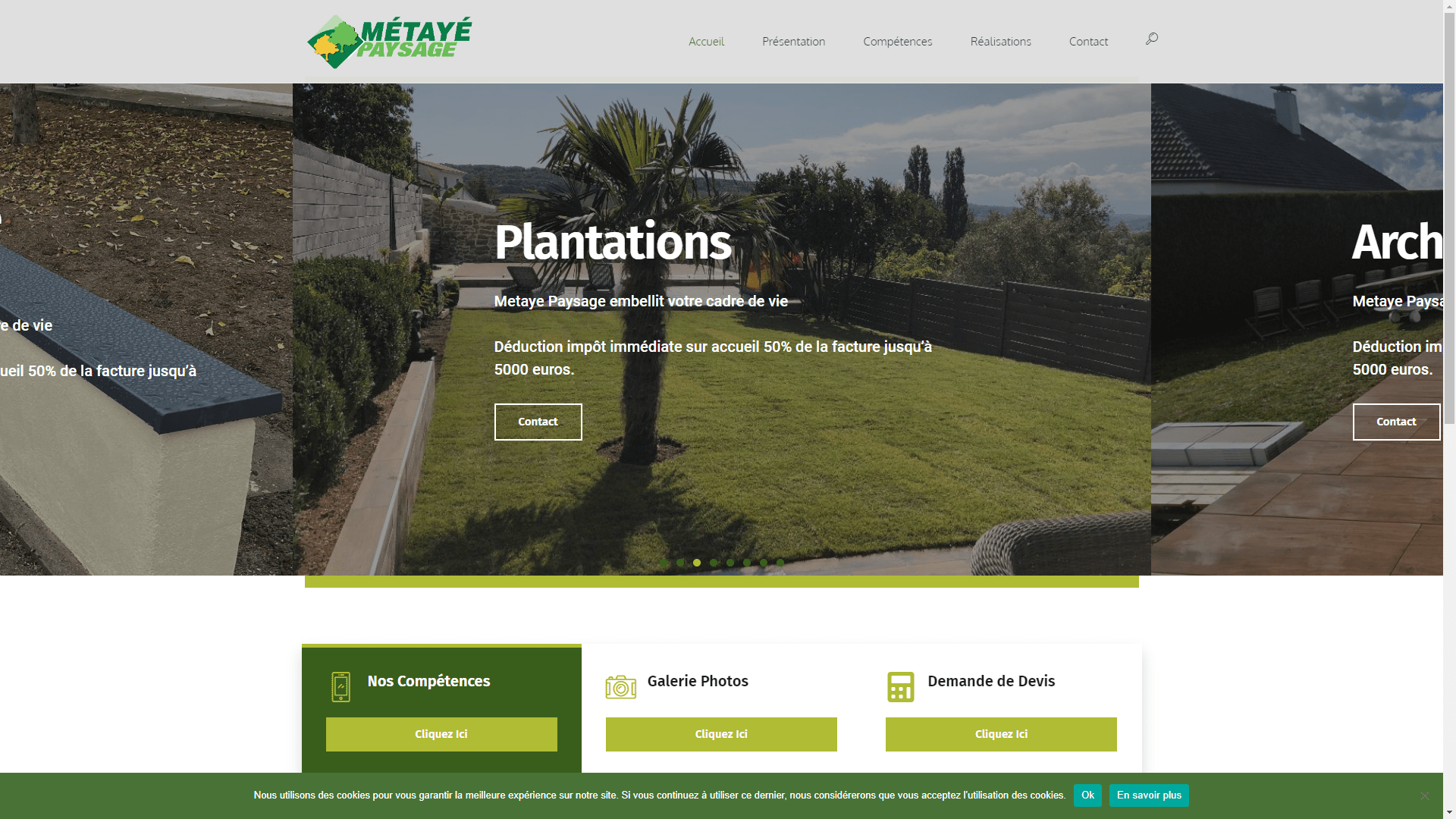  Site Web Metaye